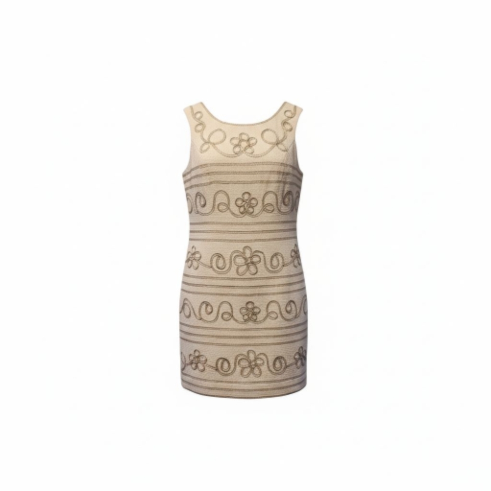 Lilly Pulitzer Cream and Gold Dress
